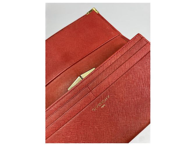Givenchy GV3 Red Leather Wallet - view 4
