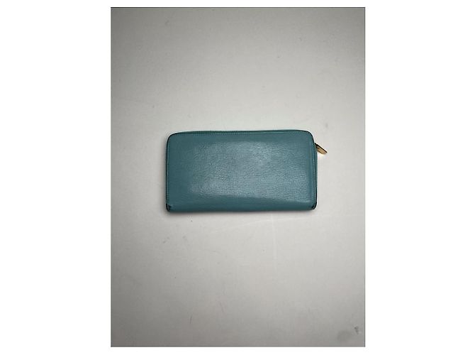 Céline Celine Blue Leather Wallet - view 2