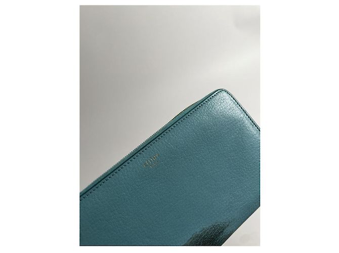 Céline Celine Blue Leather Wallet - view 5