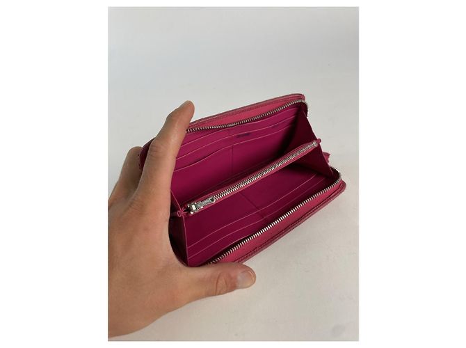 Cartera de cuero rosa Loewe Puzzle - vista 3