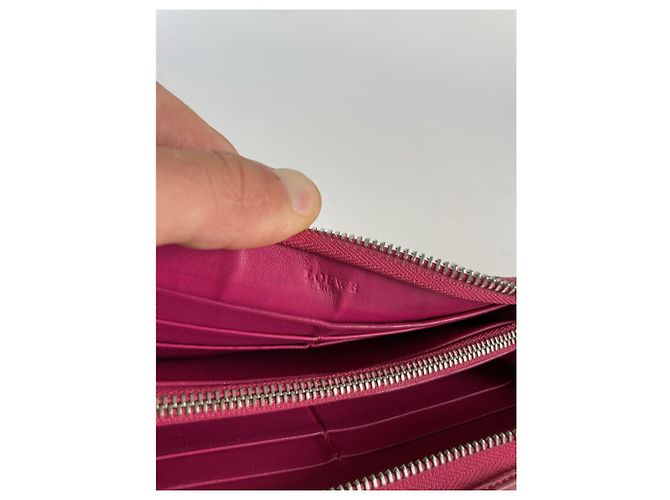 Cartera de cuero rosa Loewe Puzzle - vista 4