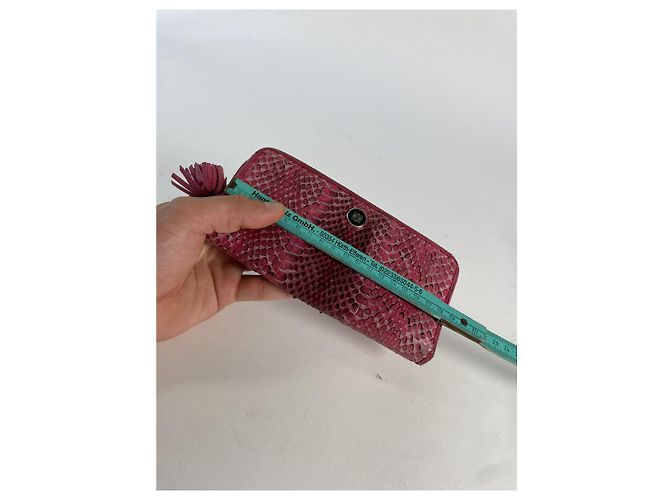 Cartera de cuero rosa Loewe Puzzle - vista 5