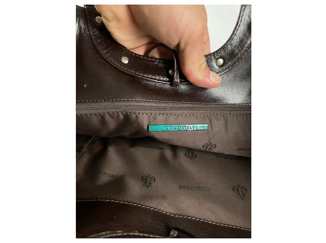 Borsa in pelle nera Emilio Pucci Nero - vista 3