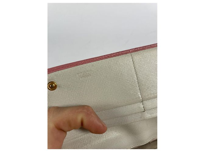 Cartera de cuero rosa Prada - vista 4