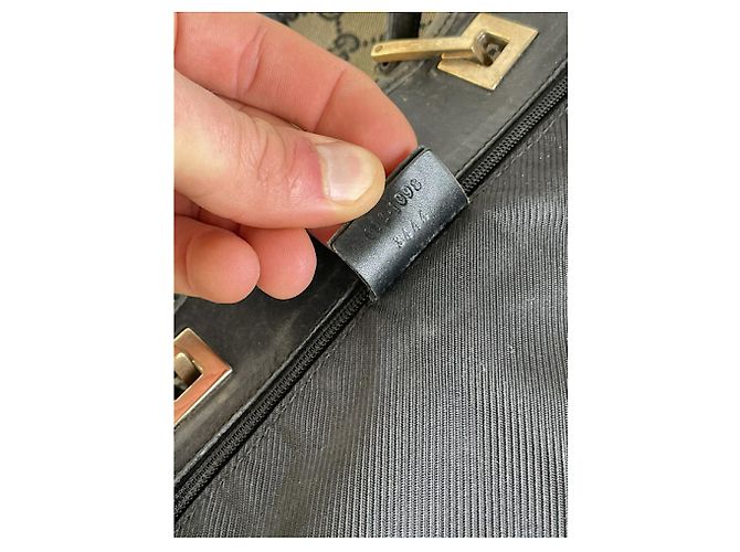 Gucci Jackie Vintage Beiger Baumwollhandtasche - Ansicht 5