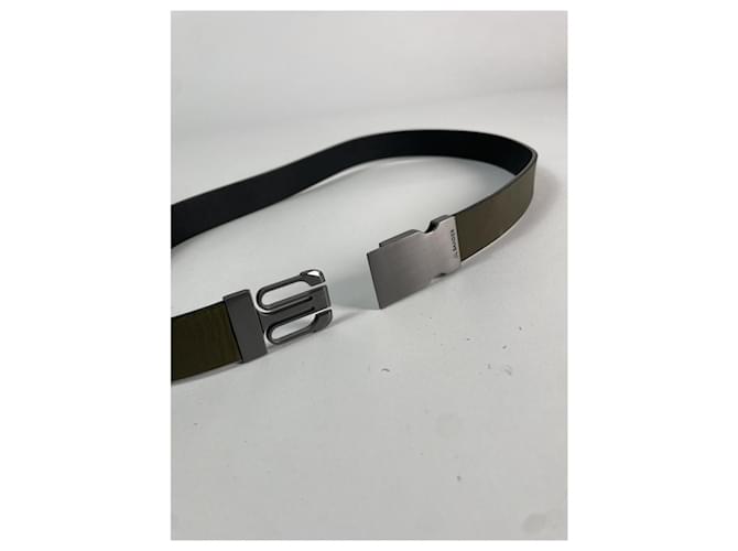 Jil Sander Khaki Leder Gürtel - Ansicht 3