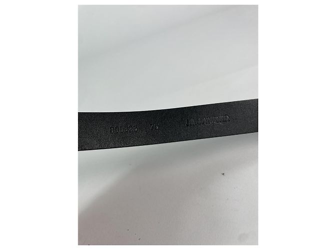 Jil Sander Khaki Leder Gürtel - Ansicht 4