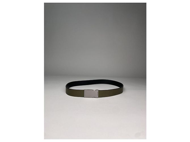 Jil Sander Khaki Leder Gürtel - Ansicht 5