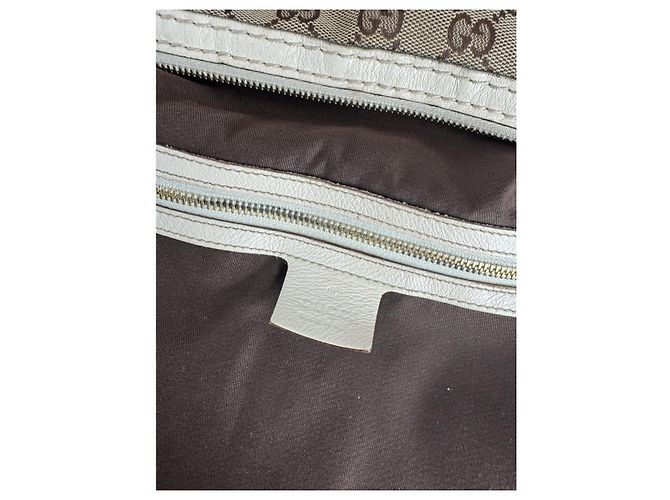 Gucci Jackie Vintage Beiger Stoffhandtasche - Ansicht 2