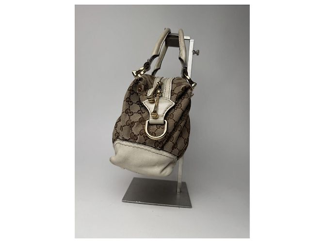Gucci Jackie Vintage Beiger Stoffhandtasche - Ansicht 5