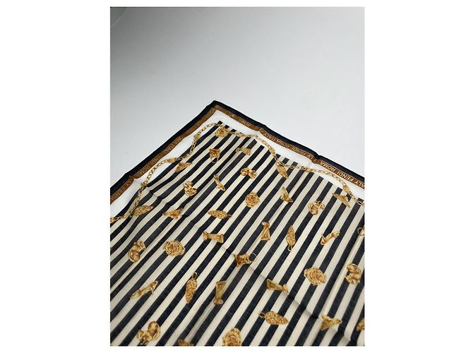 Sciarpa di seta nera Fendi Nero - vista 4