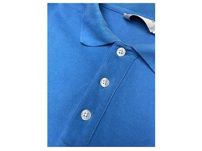 Polo in cotone blu Yves Saint Laurent - vista 2