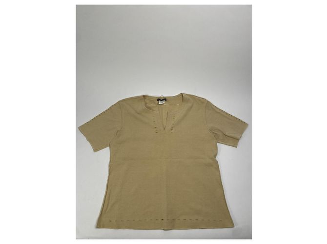 Top de lino beige Issey Miyake - vista 2