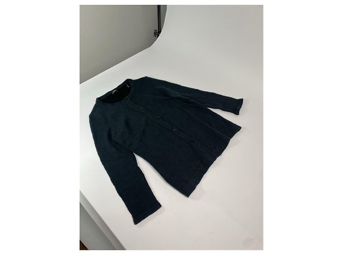 Jil Sander Navy Strickwaren aus Wolle Marineblau - Ansicht 2