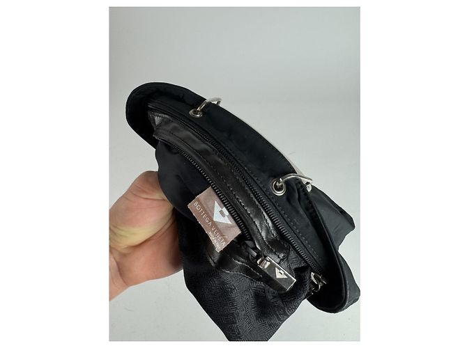 Borsa in cotone nera Double Knot di Bottega Veneta Nero - vista 5