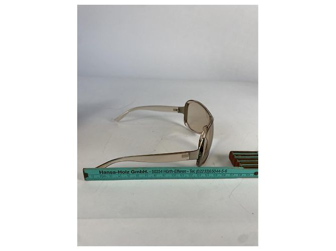 Otras gafas de sol de plástico Yves Saint Laurent Beige - vista 5