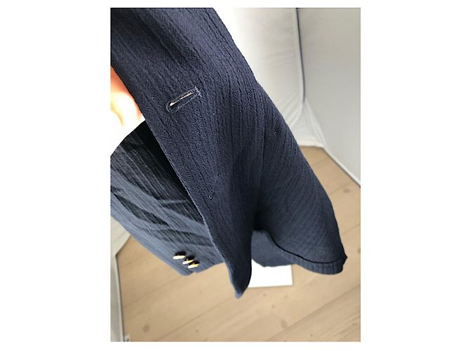 Givenchy Navy Wool Coat Navy blue - view 2