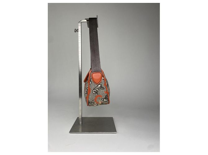 Triomphe Céline Borsa in pelle grigia Celine Ava Grigio - vista 5