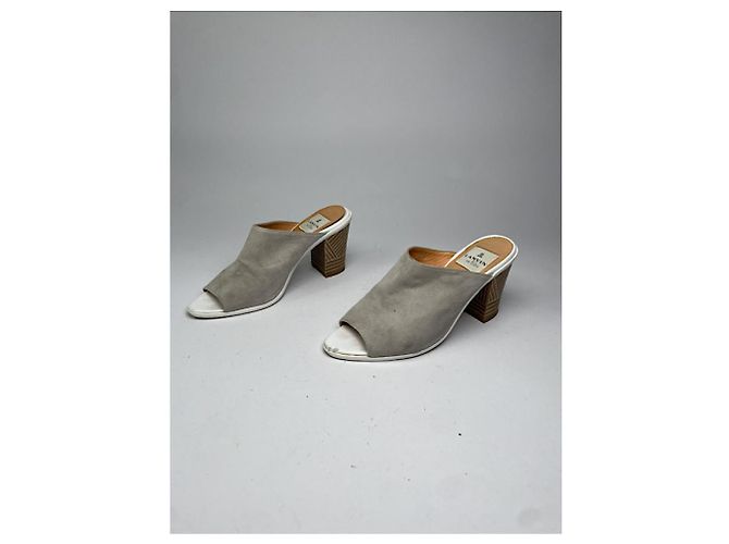 Graue Lederabsätze von Lanvin - Ansicht 2