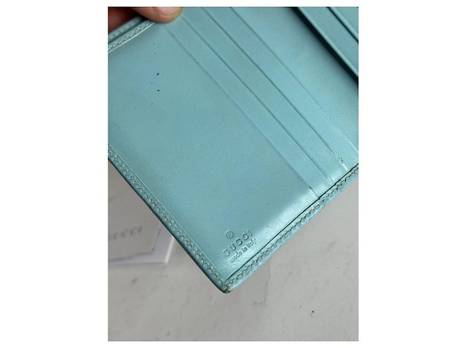 Jackie Cartera de cuero turquesa Gucci Zumi - vista 5