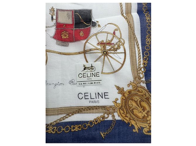 Céline Celine mehrfarfoulige Seidenschal Mehrfarben - Ansicht 3