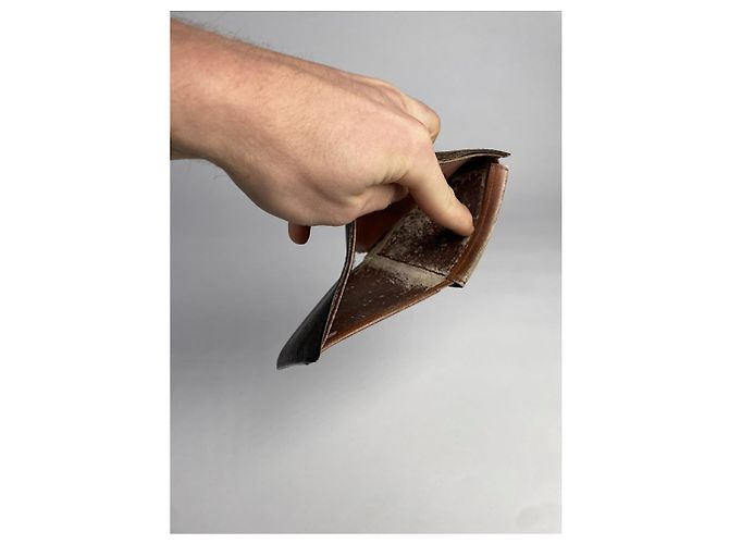 Borsa in pelle marrone Louis Vuitton - vista 5