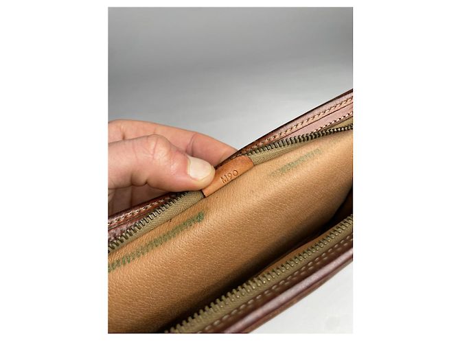 Céline Bolsa de mão de couro marrom vintage Celine Triomphe - vista 4