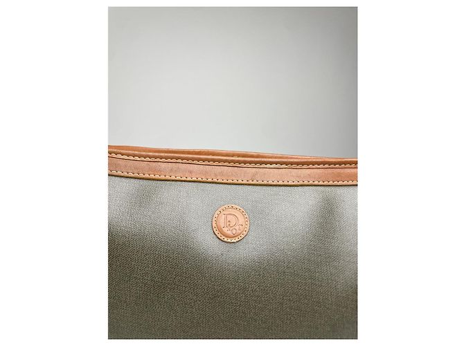 Bolso de mano de cuero gris Dior Saddle - vista 4