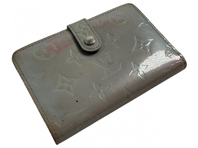 Louis Vuitton Juliette Geldbörse aus silbernem Leder - Ansicht 2