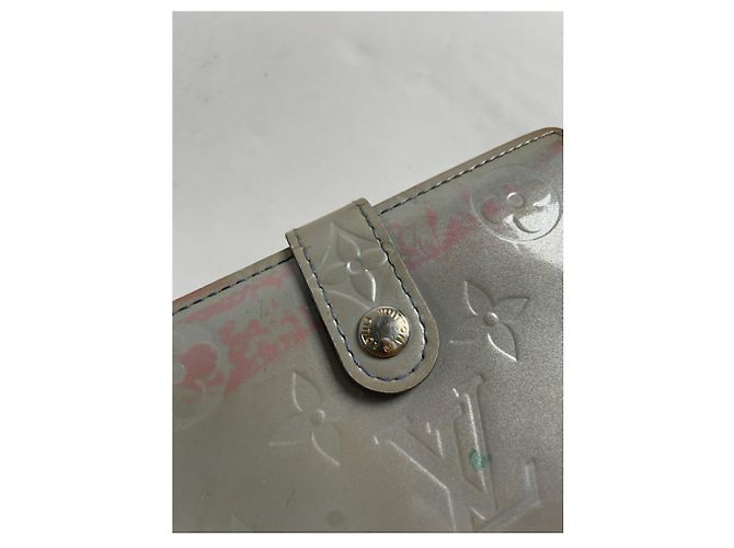 Louis Vuitton Juliette Geldbörse aus silbernem Leder - Ansicht 3