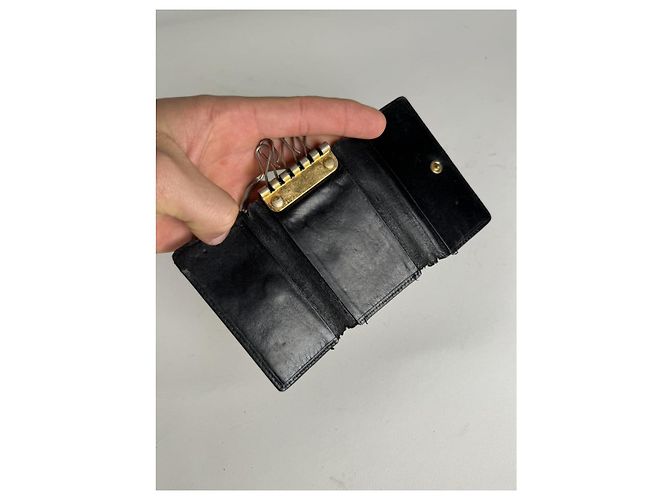 Bolsa de couro preto Cartier - vista 4
