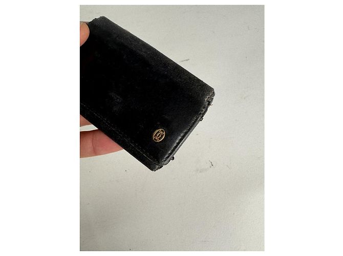 Bolsa de couro preto Cartier - vista 5