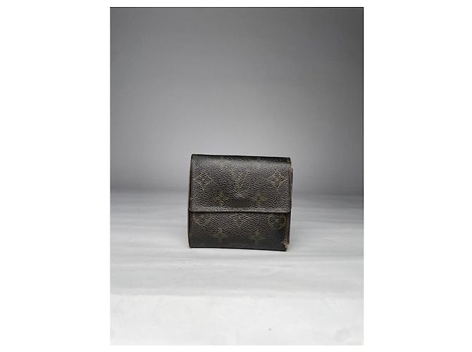 Portefeuille en cuir marron Joséphine Louis Vuitton - vue 3