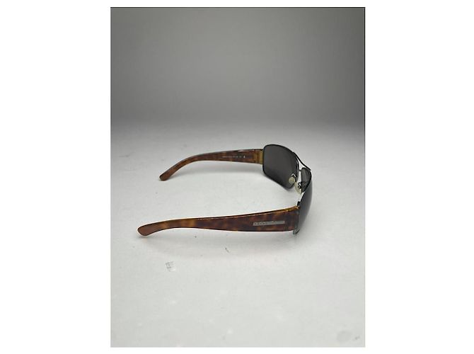 Gafas de sol de plástico marrón Prada Castaño - vista 5