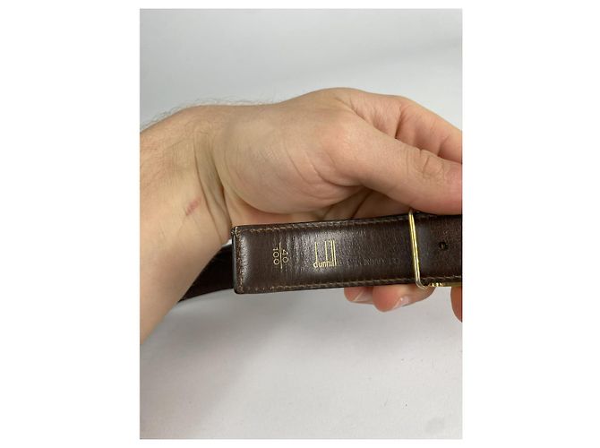 Alfred Dunhill DUNHILL schwarze Leder-Gürtel - Ansicht 2