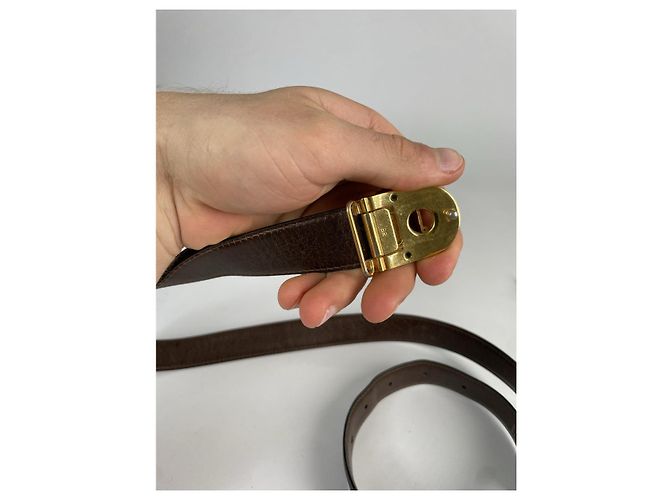 Alfred Dunhill DUNHILL schwarze Leder-Gürtel - Ansicht 3