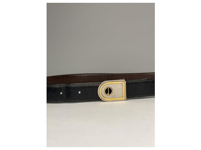 Alfred Dunhill DUNHILL schwarze Leder-Gürtel - Ansicht 5