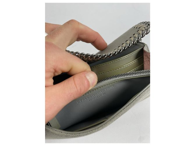 Stella Mc Cartney Cartera de cuero gris Stella McCartney - vista 5