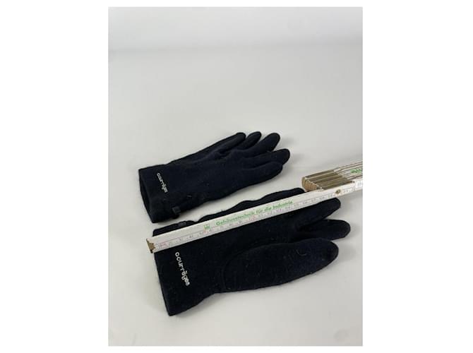 Courreges Courrèges Navy Wollhandschuh Marineblau - Ansicht 4
