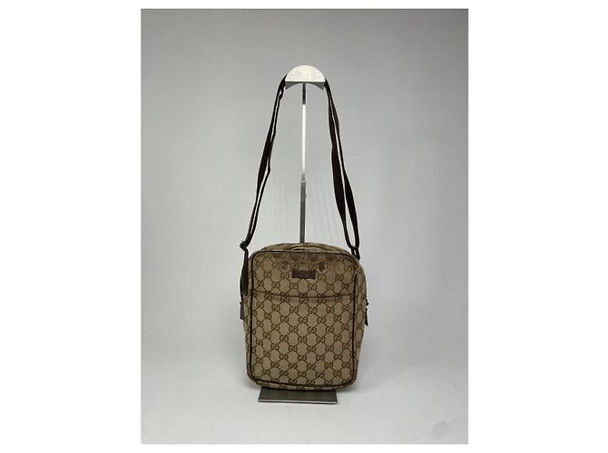 Gucci Jackie Vintage Beiger Baumwollhandtasche - Ansicht 2