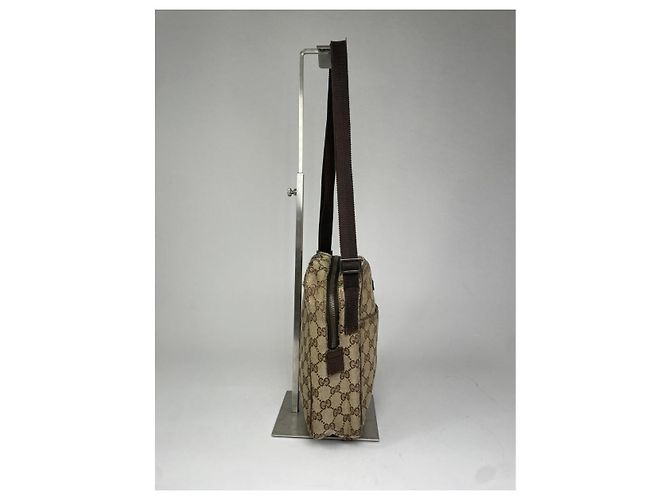 Gucci Jackie Vintage Beiger Baumwollhandtasche - Ansicht 3