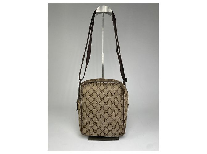 Gucci Jackie Vintage Beiger Baumwollhandtasche - Ansicht 4