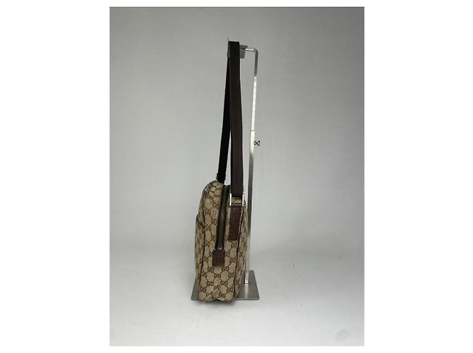 Gucci Jackie Vintage Beiger Baumwollhandtasche - Ansicht 5