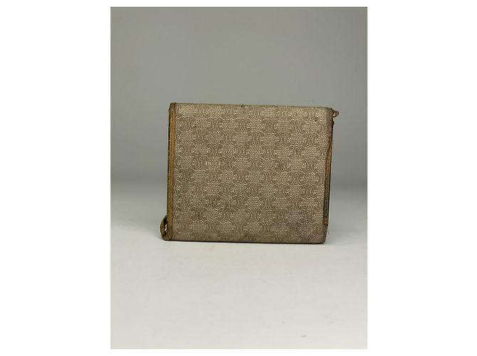 Céline Cartera de cuero beige Celine Triomphe - vista 2