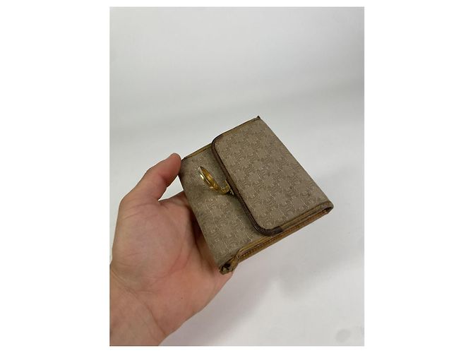 Céline Cartera de cuero beige Celine Triomphe - vista 3