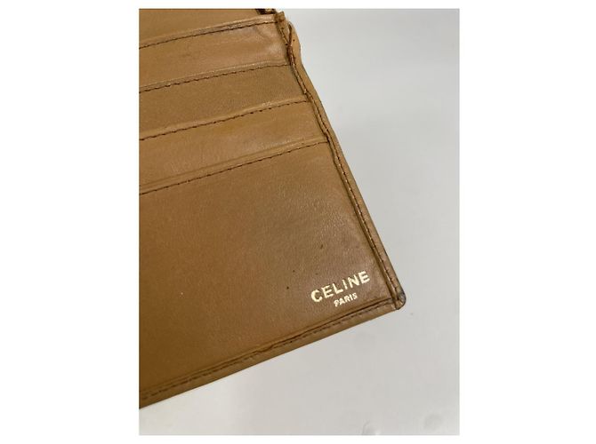 Céline Cartera de cuero beige Celine Triomphe - vista 5