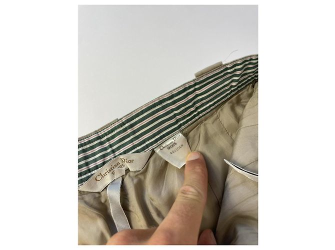 Pantalón de algodón beige Dior - vista 5