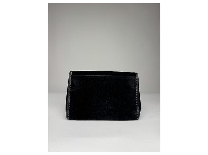 Clutch in pelle nera Bow Cut di Givenchy Nero - vista 2