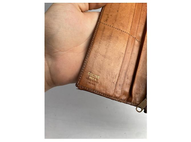 Céline Borsa in pelle marrone Celine - vista 4