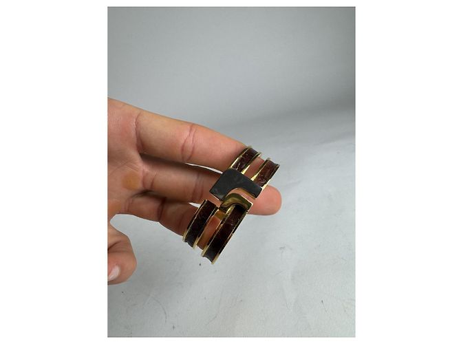 Bracciale in acciaio dorato Loewe Twist D'oro - vista 2